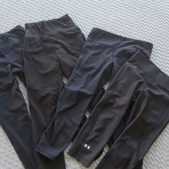 Lot bundle of 4 black Workout leggings pants - Picture 1 of 6